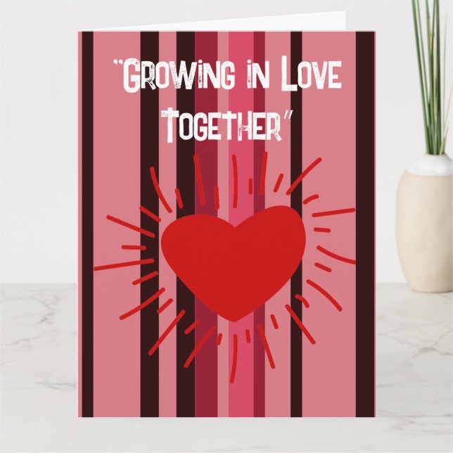 Zusammenwachsen der Liebe Karte (Vorderseite)