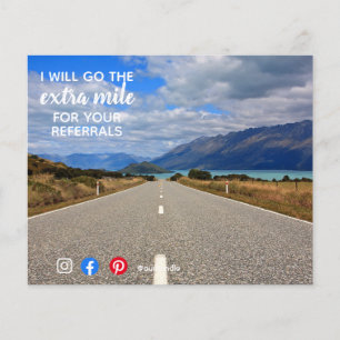 zusätzliche Meilen Empfehlungen Mailer Immobilienm Flyer