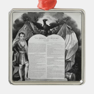 Zusätzliche Tat vom 22. April 1815 Silbernes Ornament