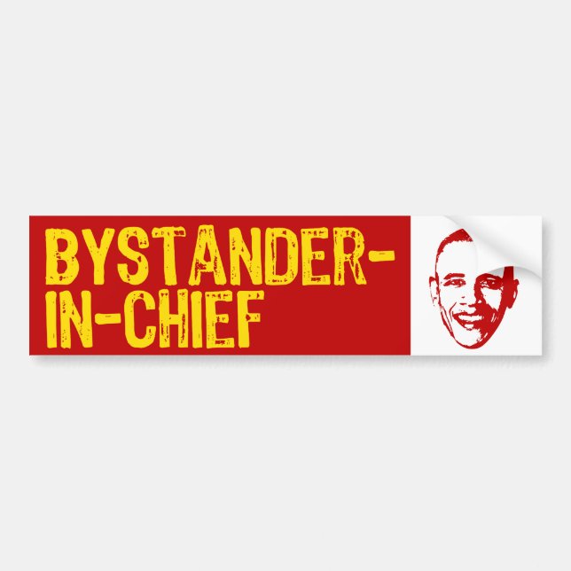 Zuschauer-in-Leiter Autoaufkleber (Vorne)