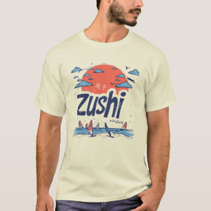 Zushi Beach Windsurfing Paradise T-Shirt