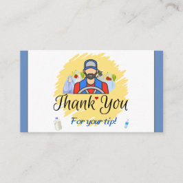 Zustelltreiber Kunde Vielen Dank für Ihre Hilfe Telefonnummerkarte