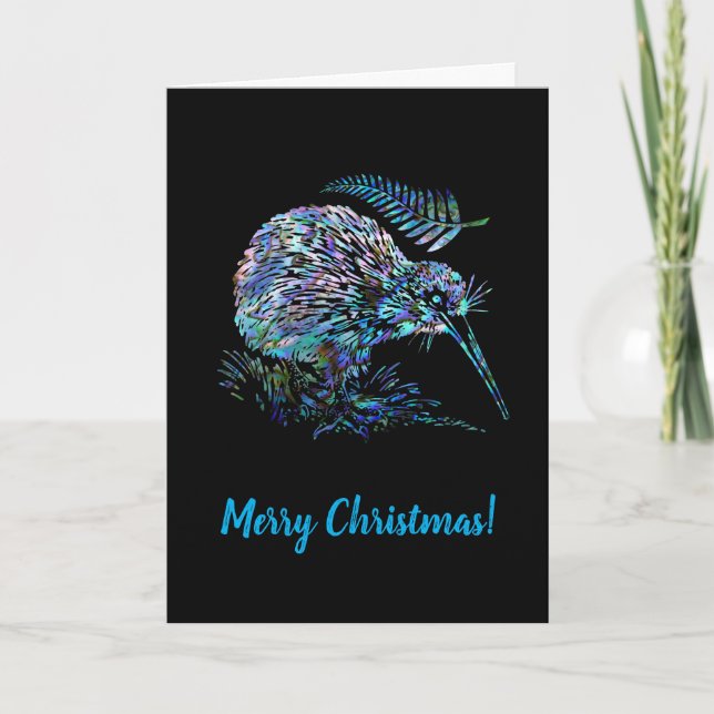 ZUSTOMIZABLE XMAS KIWI SANTA KARTE (Vorderseite)