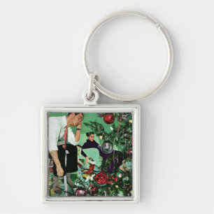 Zutaten des Baums Schlüsselanhänger