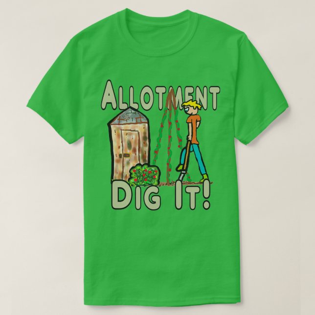 Zuteilung Gartenarbeit T-Shirt (Design vorne)