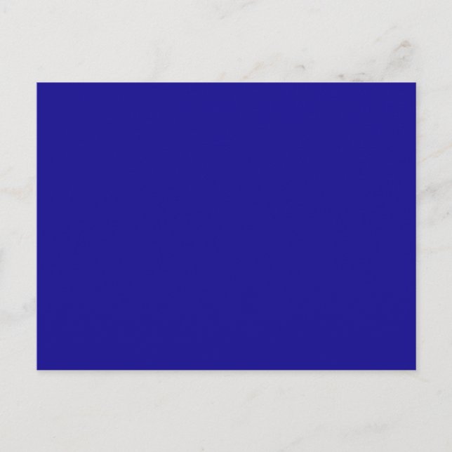Zuverlässig blaue Farbe clever Postkarte (Vorderseite)
