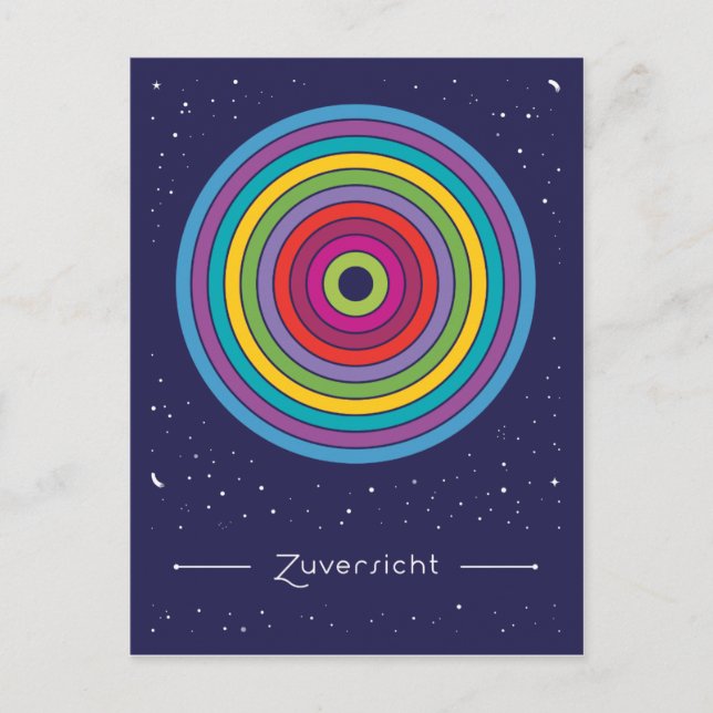 Zuversicht Postkarte (Vorderseite)
