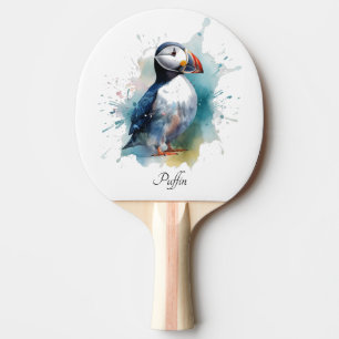 Zuwendbarer Wasserfarben-Papageientaucher, individ Tischtennis Schläger