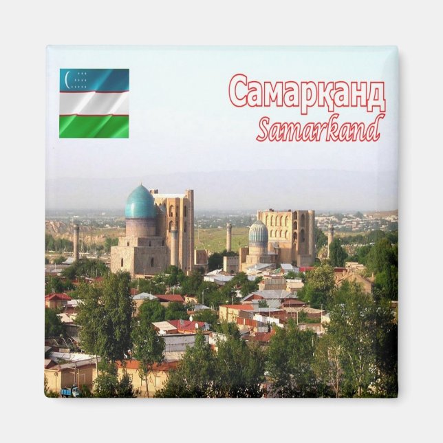 zUZ04 SAMARKAND, Usbekistan, Asien, Kühlschrank Magnet (Vorne)