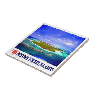 zVG007 BRITISH JUNGFRAU INSELN I Liebe, Fliese