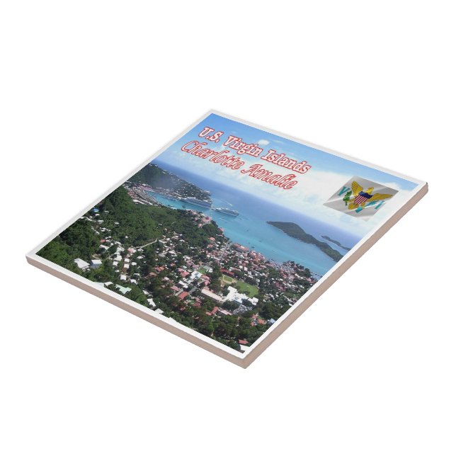 zVI015 CHARLOTTE AMALIE, Jungfrau Islands, Fliese (Seite)