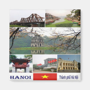 zVN009 HANOI, Mosaik, Vietnam, Asien, Kühlschrank Magnet
