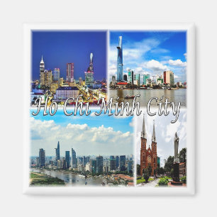 zVN013 HO CHI MINH City SAIGON, Mosaik, Kühlschran Magnet
