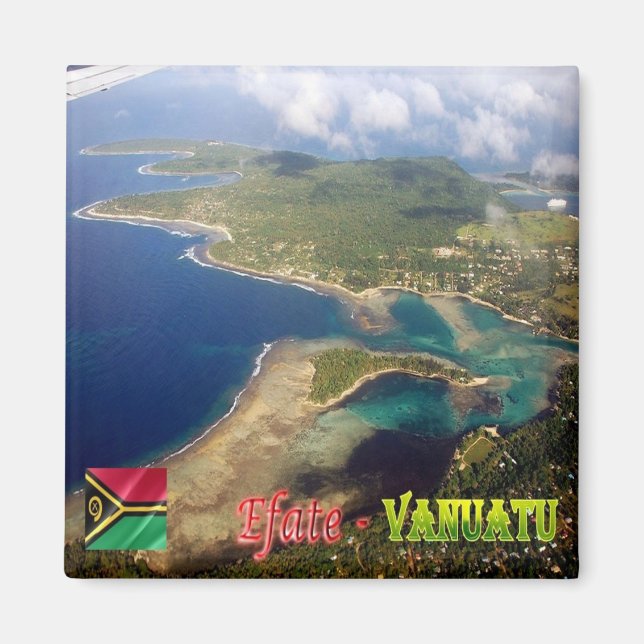 zVU006 EFATE, ERAKOR Island, Vanuatu, Kühlschrank Magnet (Vorne)
