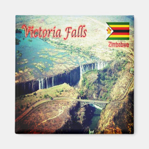 ZW004 VICTORIA FALLS, Simbabwe, Afrika, Kühlschran Magnet