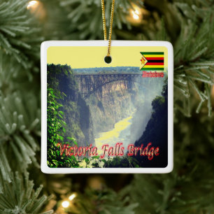 ZW006 VICTORIA FALLS, Simbabwe, Afrika, Keramikornament