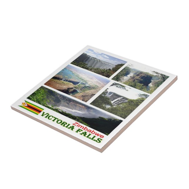 ZW008 VICTORIA FALLS, Mosaik, Simbabwe, Fliese (Seite)