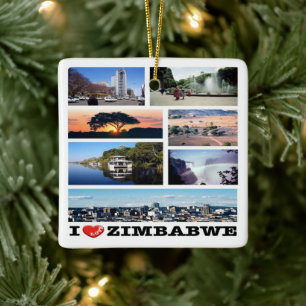 ZW019 ZIMBABWE I Liebe, Mosaik, Afrika, Keramikornament