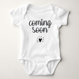 Zwanger: Coming soon Baby Strampler