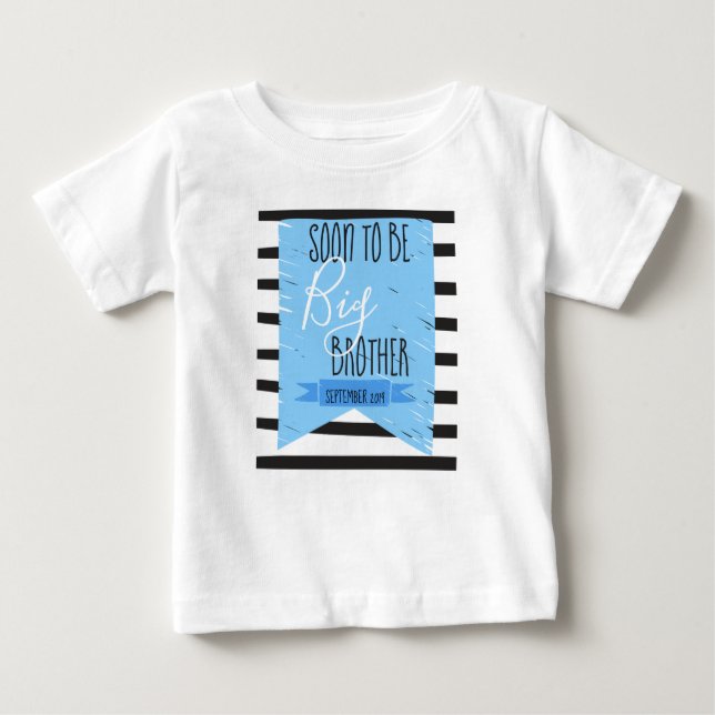 Zwanger: Soon to be big brother Baby T-shirt (Vorderseite)