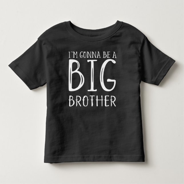 Zwangerschap: I'm gonna be a BIG brother Kleinkind T-shirt (Vorderseite)