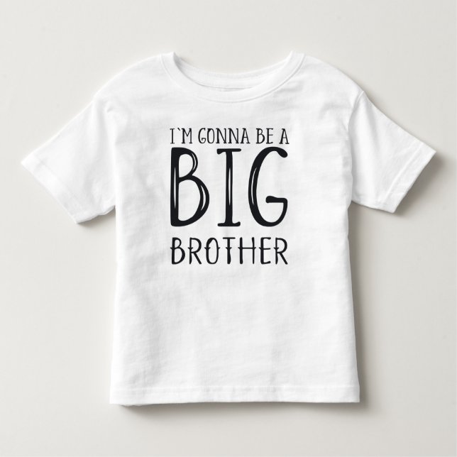 Zwangerschap: I'm gonna be a BIG brother Kleinkind T-shirt (Vorderseite)