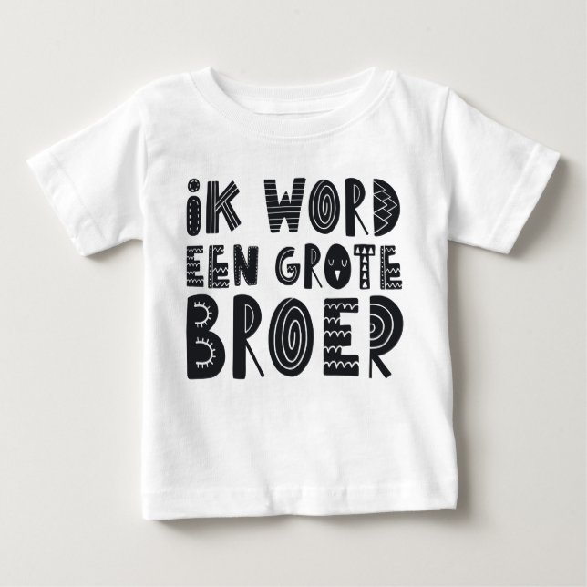 Zwangerschapsaankondiging: Ik word een grote broer Baby T-shirt (Vorderseite)