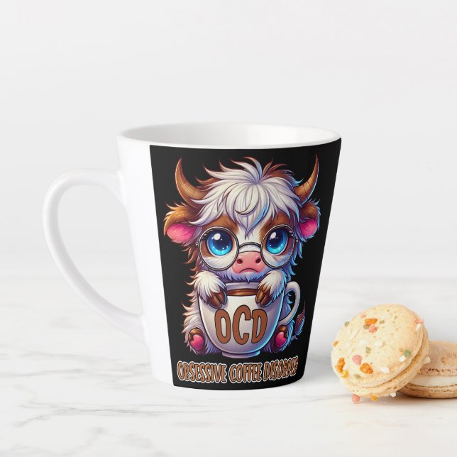 Zwanghafte Kaffeestörung Milchtasse (Beispiel)