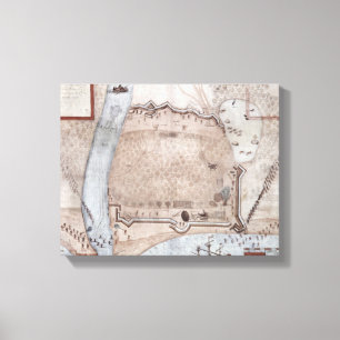 Zwangscampingplatz, Puerto Rico Leinwanddruck