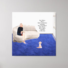 Zwangsheim Baby Stretched Canvas Print Leinwanddruck
