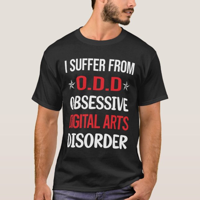 Zwangsläufige digitale Kunst T-Shirt (Vorderseite)