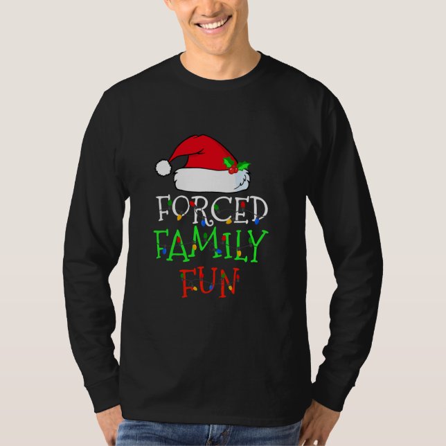 Zwangspass für die Familie Sarcastic Weihnachten P T-Shirt (Vorderseite)