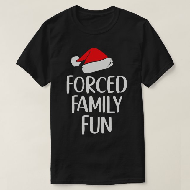 Zwangspass für die Familie - Sarcastic Weihnachten T-Shirt (Design vorne)