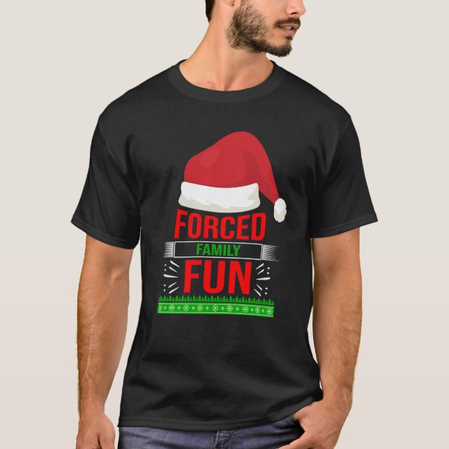 Zwangspass für die Familie - Sarcastic Weihnachtsz T-Shirt (Vorderseite)