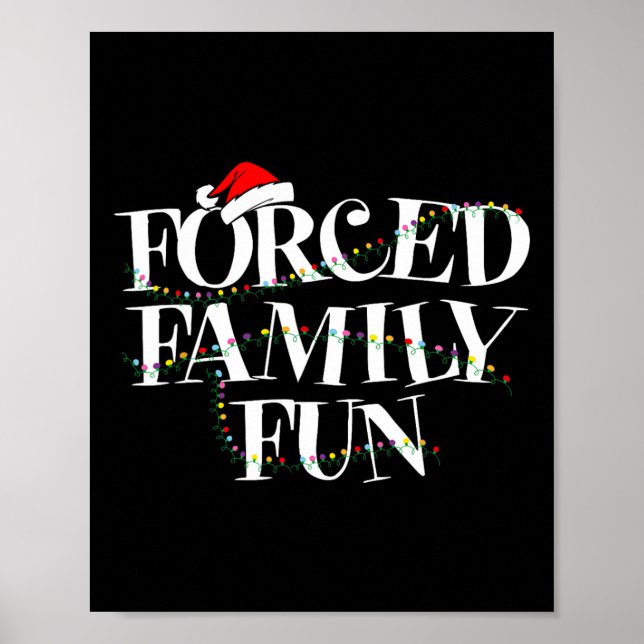 Zwangspass für die Familie - Weihnachtsgeschenk fü Poster (Vorne)