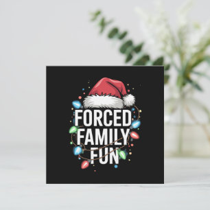 Zwangspass für Familien Sarcastic Weihnachten Funn Einladung