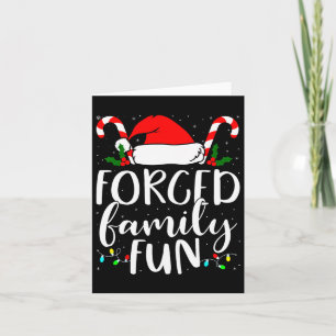 Zwangspass für Familien Sarcastic Weihnachten Funn Karte