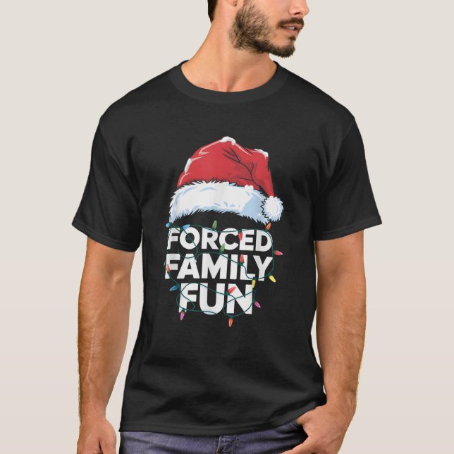 Zwangspass für Familien Sarcastic Weihnachten Funn T-Shirt (Vorderseite)