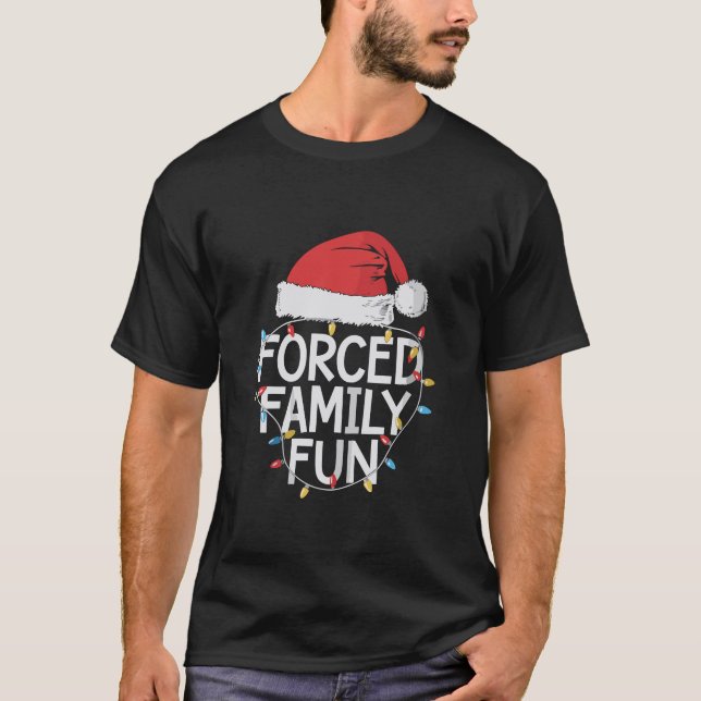 Zwangspass für Familien Sarcastic Weihnachten Funn T-Shirt (Vorderseite)