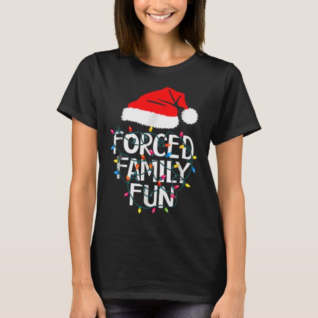 Zwangspass für Familien Sarcastic Weihnachten Funn T-Shirt (Vorderseite)