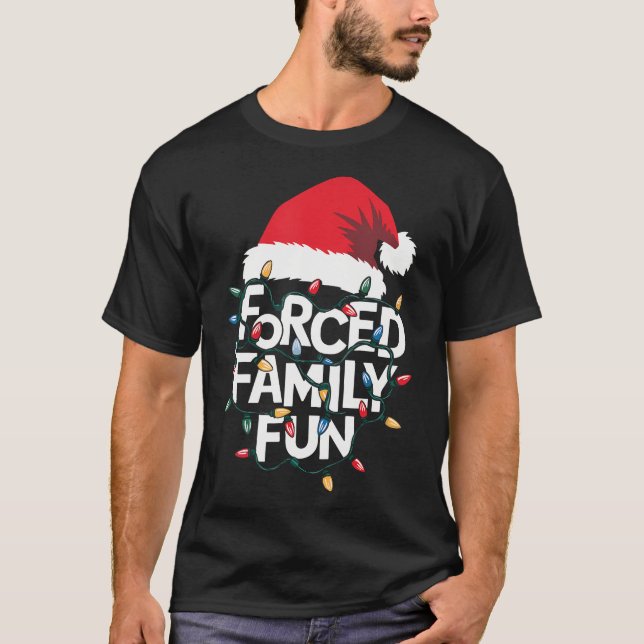 Zwangspass für Familien Sarcastic Weihnachten Weih T-Shirt (Vorderseite)
