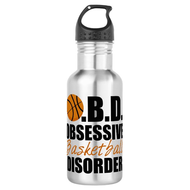 Zwangsstörung beim Basketball Trinkflasche (Vorderseite)