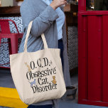 Zwangsstörung Jumbo Stoffbeutel<br><div class="desc">Ich Liebe meine Katzen. Ich habe eine obskure, obsessive Katzenkrankheit. Ein lustiges Kätzchen Geschenk, das ein tolles Geschenk für jemanden machen würde, der niedliche Kätzchen mag. Die verschiedenen Katzenrassen kriechen auf den Buchstaben dieser hübschen Kätzchentasche.</div>