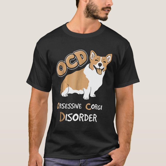 Zwangsstörung wegen Corgis T-Shirt (Vorderseite)