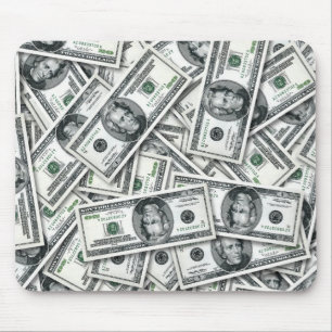 Zwanzig-Dollar-Schein-Geldmuster Mousepad