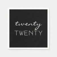 Zwanzig elegante Typografie schwarz-weiß