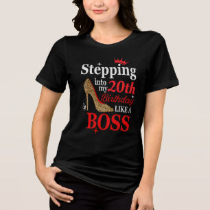 Zwanzig Geburtstag Tri-Blend Shirt