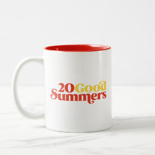 Zwanzig gute Sommer Zweifarbige Tasse