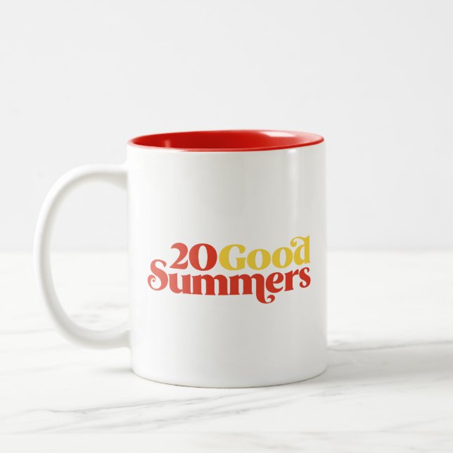 Zwanzig gute Sommer Zweifarbige Tasse (Links)