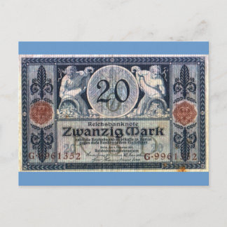 Zwanzig Mark Postkarte